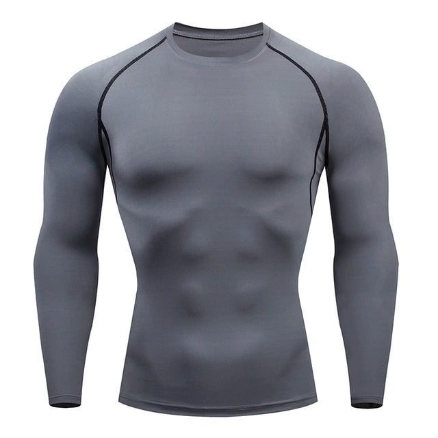 Men Running Sport T Shirt Men Compression Fitness Tops Tee