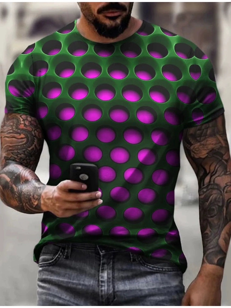 3D Printed Sports Short-Sleeve T-shirt3D Printed Sports Short-Sleeve T-shirt for Men