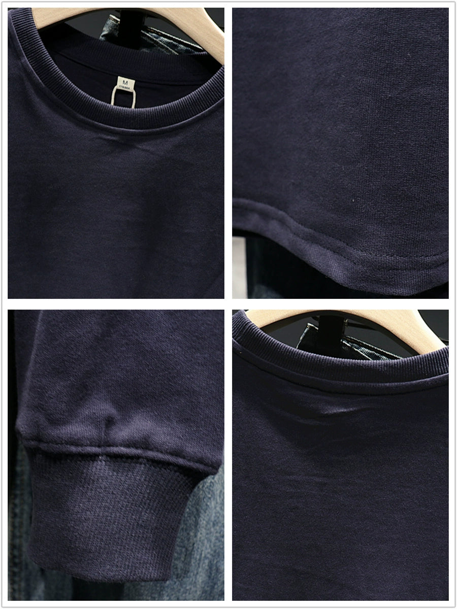 Fashion Brand Magic Ship Hong Kong Style Simple Loose round Neck Sweater