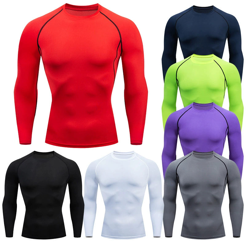 Men Running Sport T Shirt Men Compression Fitness Tops Tee